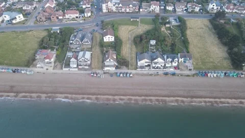 South facing view of the beach at Hampton, Kent Stock Footage 250461974