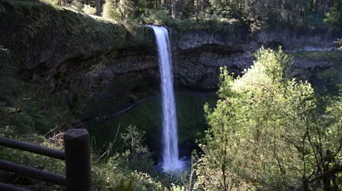 South Falls, Silver Falls State Park, Oregon 1080/30 35s Stock Footage 40004714
