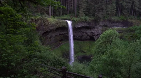 South Falls, Silver Falls State Park, Oregon Stock Footage 63302810