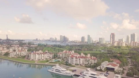 SOUTH FLORIDA DRONE SHOTS Stock Footage