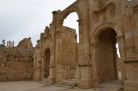 South gate, jerash Stock Photos