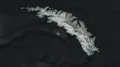 South Georgia and capital circled and zoomed. Satellite 4k or 4k+ Resolution