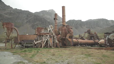 South Georgia Island – Old whaling station - clip 2 (4K, 25 fps) Stock Footage 317841102
