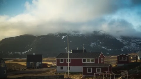 South Greenland, timelapse, Cloudscape. Stock Footage 263907398