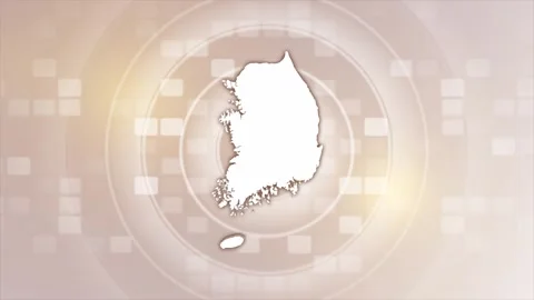 South Korea Animated Map Stock Footage 275637210