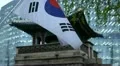South Korea, Flag, Seoul Dongsibjagak Watchtower, Gyeongbokgung Palace HD Footage