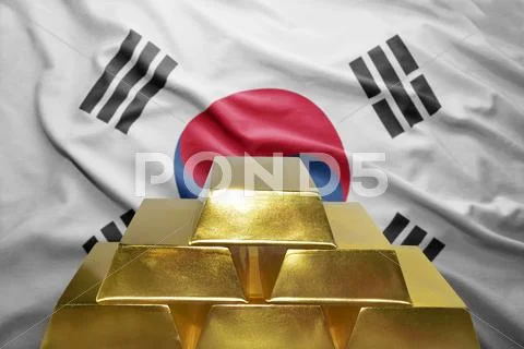 South korea gold reserves Stock Photos