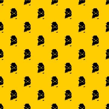 South Korea map with flag pattern vector Illustrazione stock