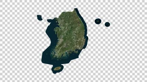 South Korea Map 스톡 일러스트