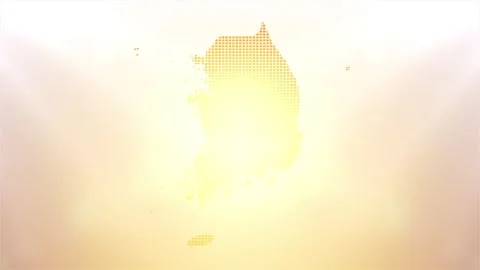 South Korea Map Opener Stock Footage 247895533