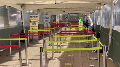 South Korea registers decrease in covid-19 infections, Corea del Sur, KR - 13 De Stockbeeldmateriaal 204090004