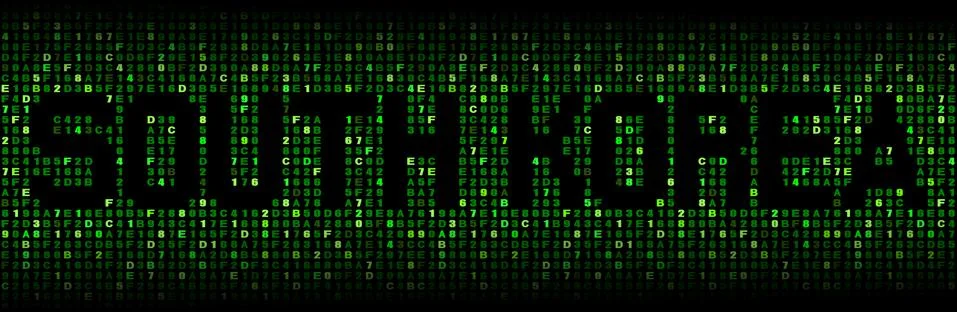 South Korea text on hex code illustration Stock Illustration