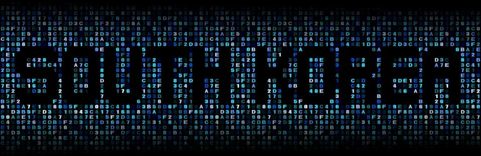 South Korea text on hex code illustration Stock Illustration