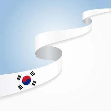 South Korean flag background. Vector illustration Stock Illustration