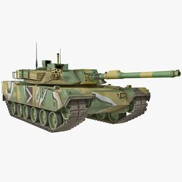 South Korean Main Battle Tank K1 2 3D Model