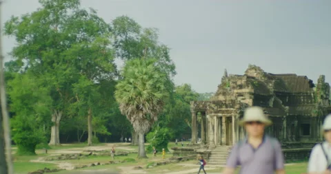 South Library at Angkor Wat Temple in Siem Reap, Cambodia. Stock Footage 149017856