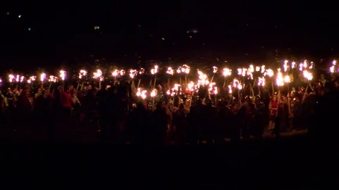 South Mainland Up Helly Aa 2017 Stock Footage 77600491