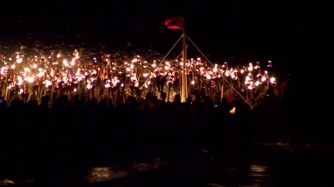 South Mainland Up Helly Aa 2017 Stock Footage 77607883