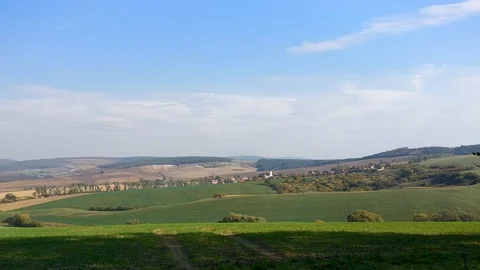 South Moravian autumn fields Stock Footage 99201764