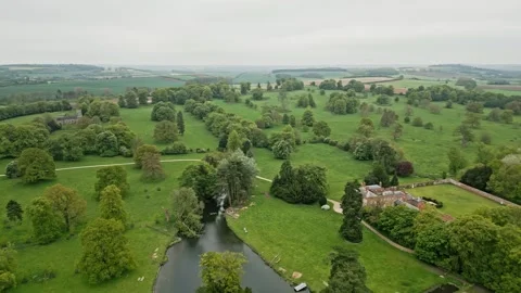 South Ormsby and South Ormsby Estate, Lincolnshire, UK.8k Video Stockbeeldmateriaal 241667227