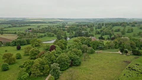 South Ormsby and South Ormsby Estate, Lincolnshire, UK.8k Video Stock Footage 241667313