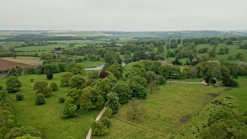 South Ormsby and South Ormsby Estate, Lincolnshire, UK.8k Video Stock Footage 241667395