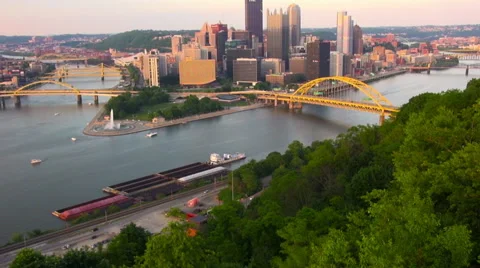 South Side Pittsburgh Stock Footage 46374435