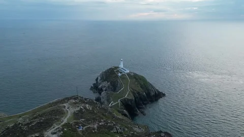 South Stack Lighthouse Anglesey Wales 4K Video stock 247020487