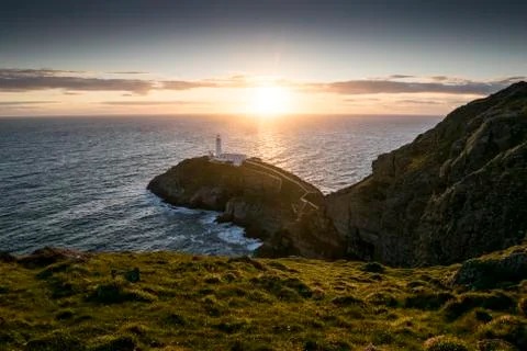 South Stack Lighthouse in Anglesey, Wales, UK, GB Stock Photos