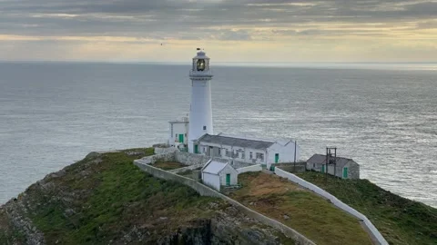 South Stack Lighthouse Stock Footage 204159822