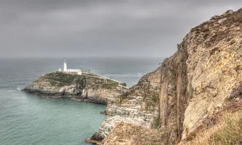 South stack lighthouse Stock Photos