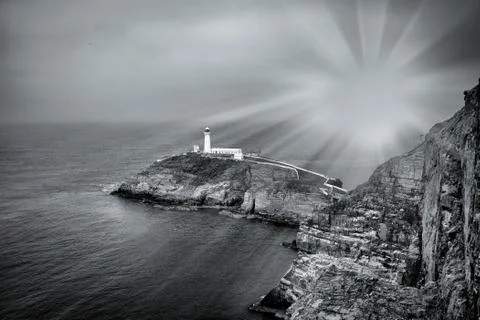South stack lighthouse Stock Photos