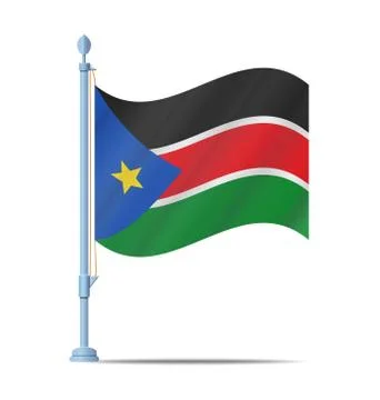 South sudan flag vector Stock Illustration