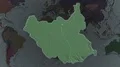 South Sudan - hub of the world. Administrative 4k or 4k+ Resolution