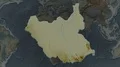 South Sudan - hub of the world. Relief 4k or 4k+ Resolution