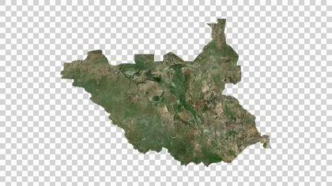 South Sudan Map Stock Illustration