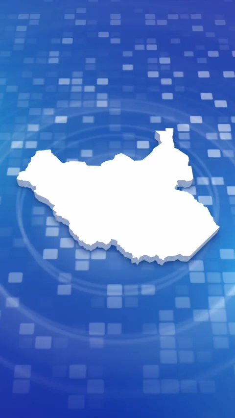 South Sudan Map Intro Stock Footage 259982686