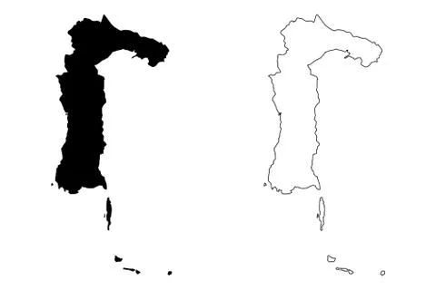 South Sulawesi map vector.... Stock Illustration