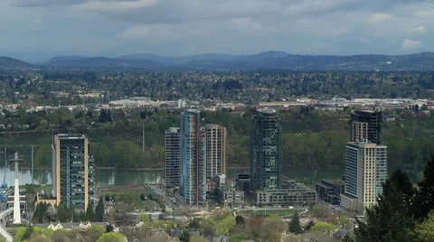 South Waterfront Stock Footage 24845389