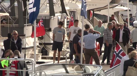 Southampton Boatshow Video stock 32197389
