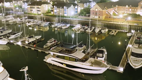 Southampton Marina Timelapse Stock Footage 317775300