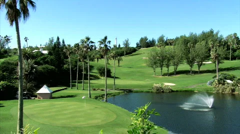 The Southampton Princess Golf Course Stock Footage