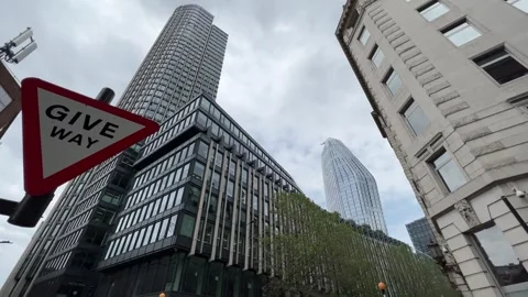 Southbank Tower and One Blackfriars skyscrapers in London Stock-Footage 241663156