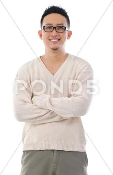 Southeast asian man portrait Stock Photos