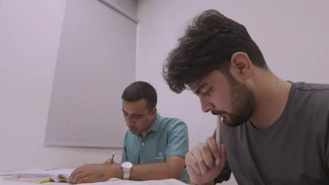 Southeast Asian Students Learning Traditional Chinese in Taiwan Classroom Stock Footage 340471046