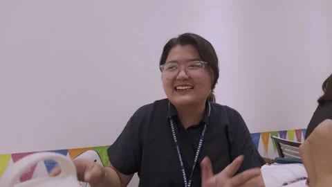 Southeast Asian Students Learning Traditional Chinese in Taiwan Classroom Stock Footage 340471364