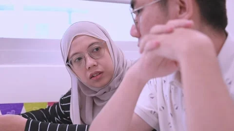 Southeast Asian Students Learning Traditional Chinese in Taiwan Classroom Stock Footage 340471846