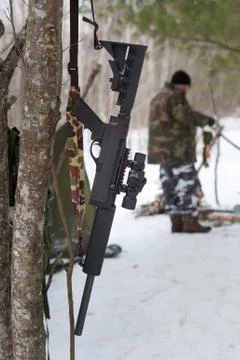 Southeast Michigan Volunteer Militia Operation Snow Dog Stock Photos