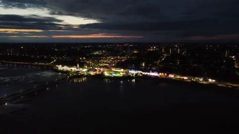Southend seafront and pier by drone, 4K UHD Video stock 169371902