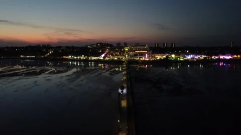 Southend seafront and pier by drone, 4K UHD Video stock 169389762